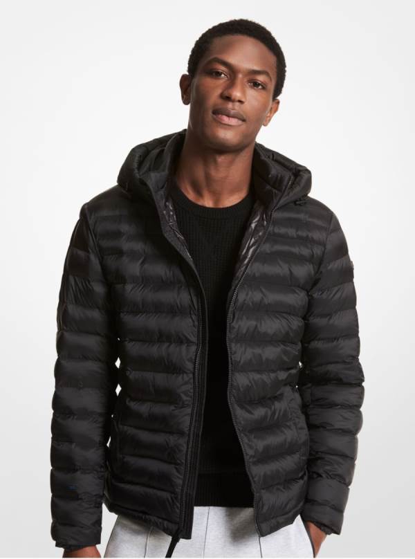 Panske Bundy Michael Kors Packable Quilted Puffer Čierne - Oblecenie Michael Kors Levně | LJZWG-9638
